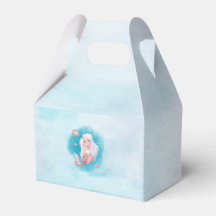 Watercolor Mermaid Birthday Party Favor Boxes