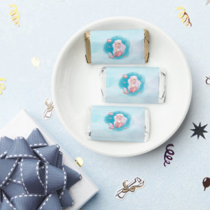Watercolor Mermaid Birthday Party Hershey's Miniatures