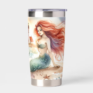Watercolor Mermaid by Lighthouse Shore Insulated Tumbler