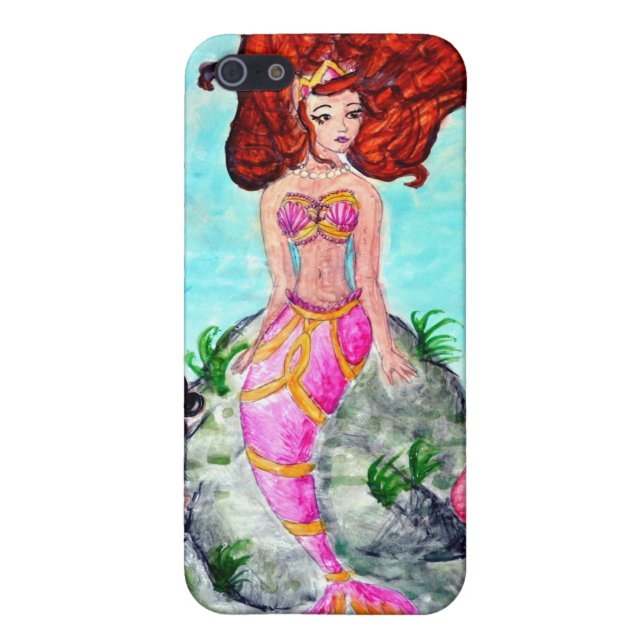 Watercolor Mermaid Case (Back)