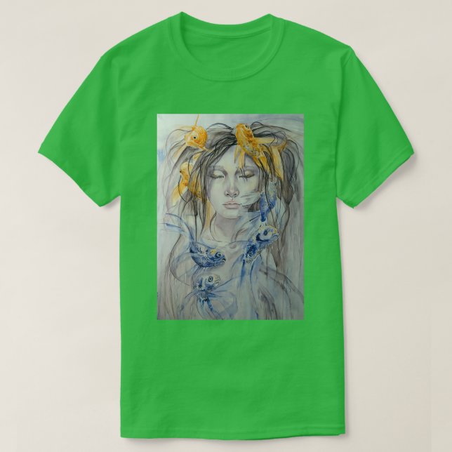 Watercolor Mermaid T-Shirt (Design Front)