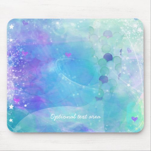 Watercolor Mermaid Tail Fantasy Enchanted Ocean Mouse Pad