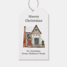 watercolor merry christmas