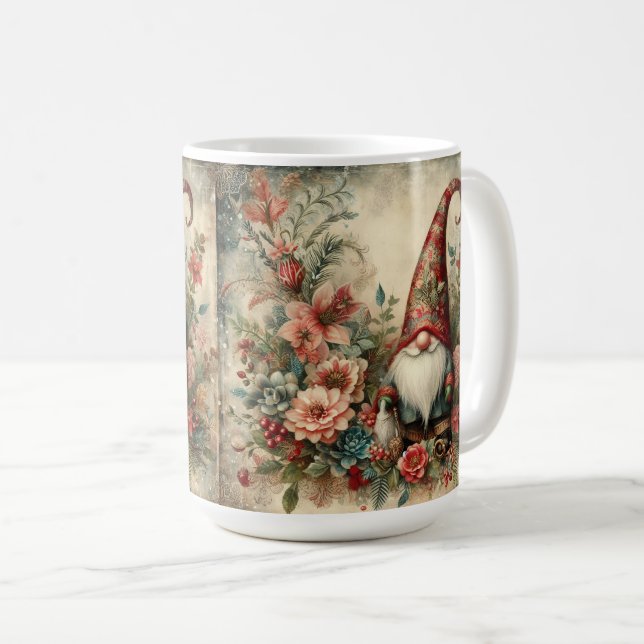 Watercolor Merry Christmas Gnom Coffee Mug (Front Right)