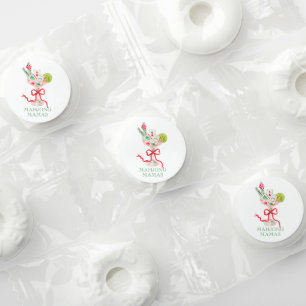 Watercolor Merry Mahjong Christmas Cocktail Party Life Saver® Mints