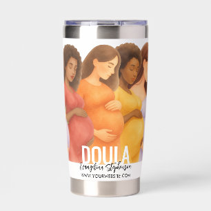 Watercolor Midwife ObGyn Birth Postpartum Doula Insulated Tumbler