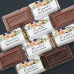 Watercolor Mixed Floral Greenery Bridal Shower Hershey's Miniatures<br><div class="desc">Modern Elegant Watercolor Floral and Greenery Bridal Shower Chocolate Candy Bars include golden yellow,  peach,  blue,  burgundy red flowers roses and botanical greenery.</div>