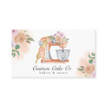 Watercolor Mixer Cake Bakery Business Card Watercolor Mixer Cake Bakery Business Card