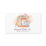Watercolor Mixer Cake Bakery Business Card Watercolor Mixer Cake Bakery Business Card