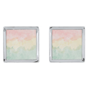 Watercolor mixture cufflinks