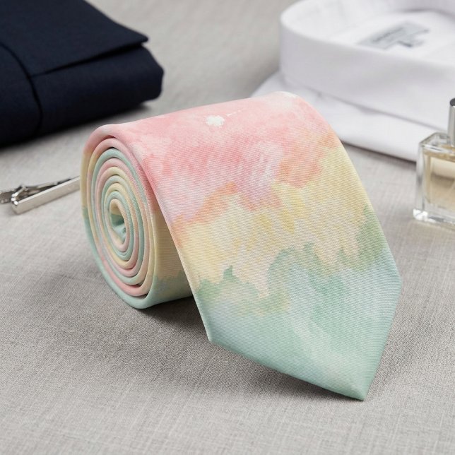 Watercolor mixture neck tie (Creator Uploaded)