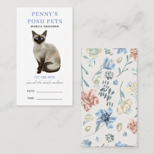 Watercolor Mobile Pet Groomer  Appointment Card