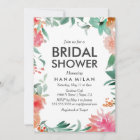 Watercolor Modern Bridal Shower Invitation