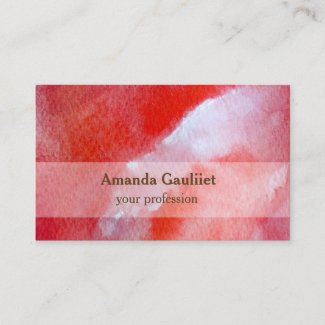 Watercolor Modern Business Card