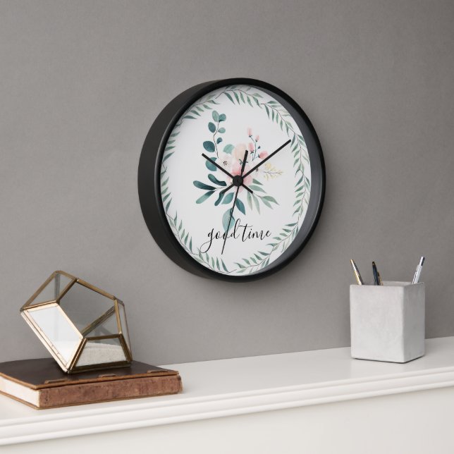 watercolor modern clock (Office)