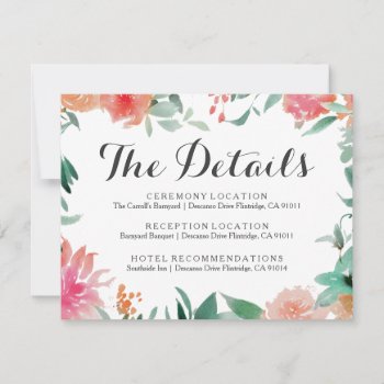 Watercolor Modern Details 4.25" X 5.5" Card by SimplyInvite at Zazzle