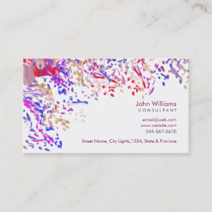 Watercolor Modern Nature Paints Brushstrokes Business Card