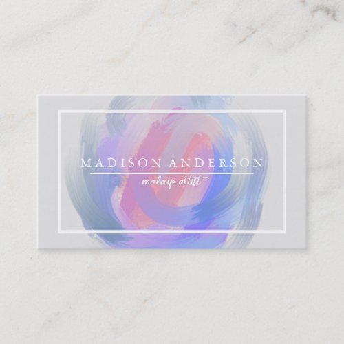 Watercolor Modern Simple  Classic Beauty Business Business Card
