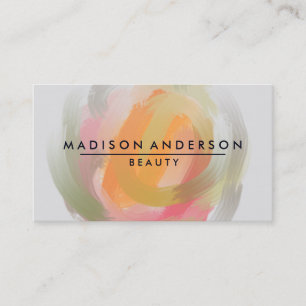 Watercolor Modern Simple & Classic Beauty Business Card