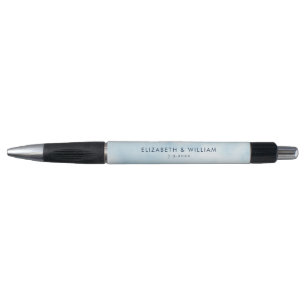 Watercolor Modern Wedding Favor Custom Pen