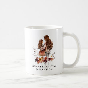Watercolor Mom and Daughter (1) Coffee Mug