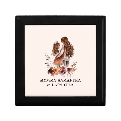 Watercolor Mom and Daughter 1 Gift Box