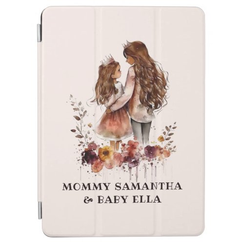 Watercolor Mom and Daughter 1 iPad Air Cover