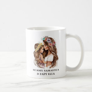 Watercolor Mom and Daughter (2) Coffee Mug