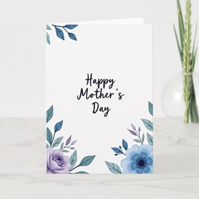 Watercolor Mom Appreciation Card (Front)