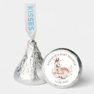 Watercolor Mommy and Baby Deer Forest Baby Shower Hershey®'s Kisses®