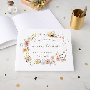 Watercolor Mommy to Bee Baby Shower Guest Book
