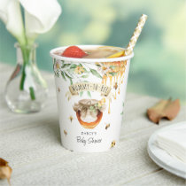 Watercolor Mommy-to-Bee Honey Baby Shower  Paper Cups