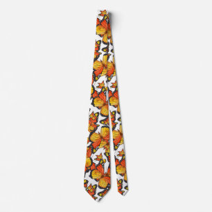 Watercolor Monarch Butterflies 5 Neck Tie