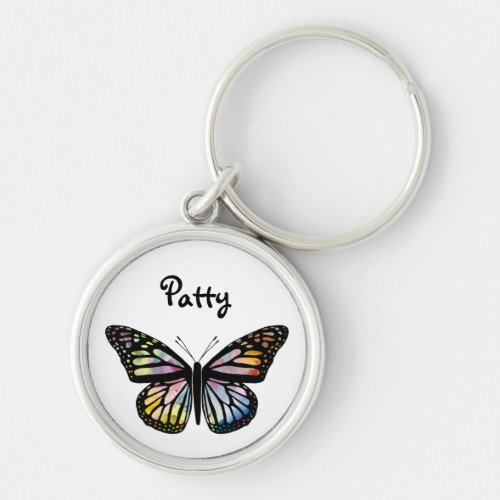 Watercolor Monarch Butterfly CUSTOMIZE IT Keychain