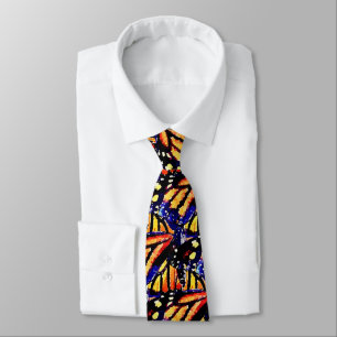 Watercolor Monarch Butterfly Neck Tie