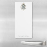 Watercolor Monogram Coastal Oyster Magnetic Notepad<br><div class="desc">PreppyPrint.com - Add your personalized touch! Click "edit design" to change the font,  image size,  etc. Transfer this design onto the products of your choice too! Please visit my designer store,  PreppyPrint.com,  for coordinating items.</div>