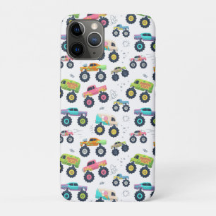 Watercolor Monster Car Trucks kids iPhone 11 Pro Case