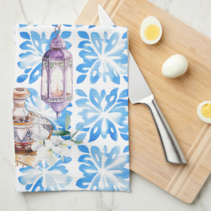 Watercolor Moroccan Artist Kitchen Towels