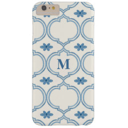 Watercolor Moroccan Quatrefoil Vintage Pattern Barely There iPhone 6 Plus Case