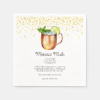Watercolor Moscow Mule Custom Cocktail Recipe