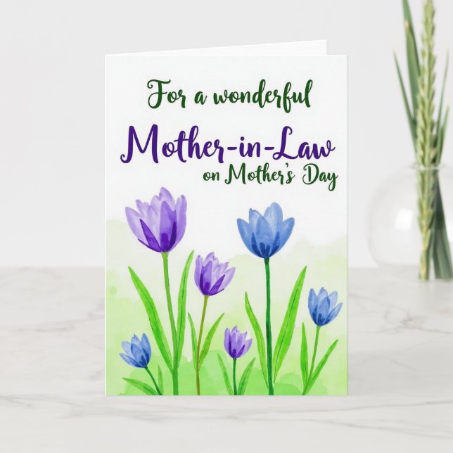 Watercolor Mother Card (Front)