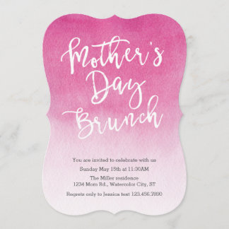 Watercolor Mother's Day Brunch Invitation