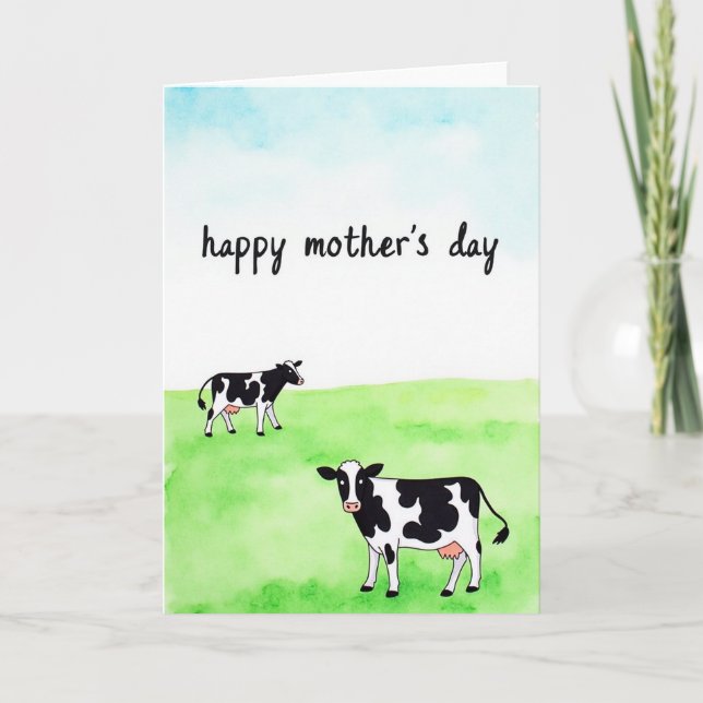 Watercolor Mothers Day Field Card (Front)