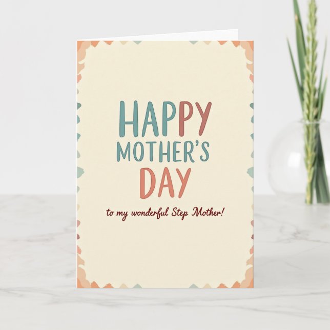 Watercolor Mothers Day Frame Card (Front)