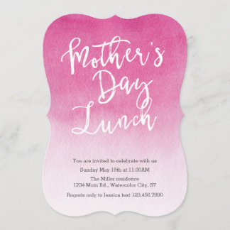Watercolor Mother's Day Lunch Invitation