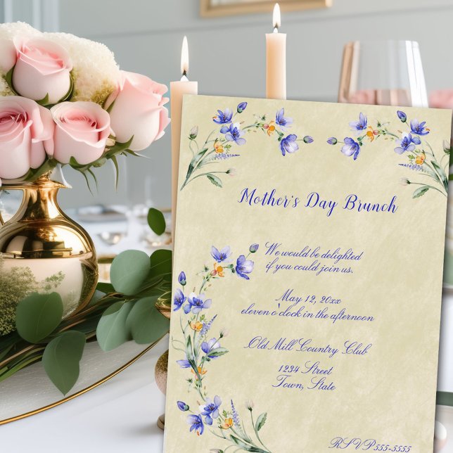  Watercolor Mother's Day or Wedding Brunch Invitation (Creator Uploaded)