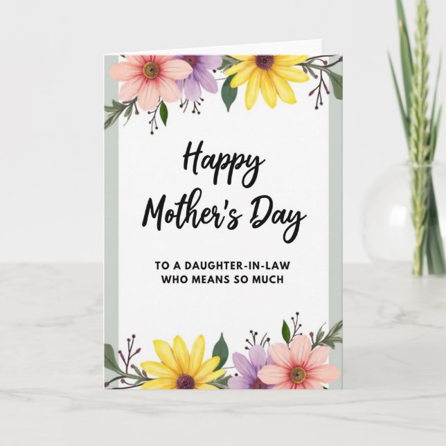 Watercolor Mothers Love Card (Front)