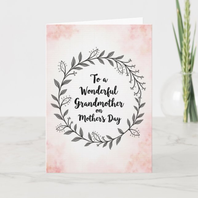 Watercolor Mothers Wish Card (Front)