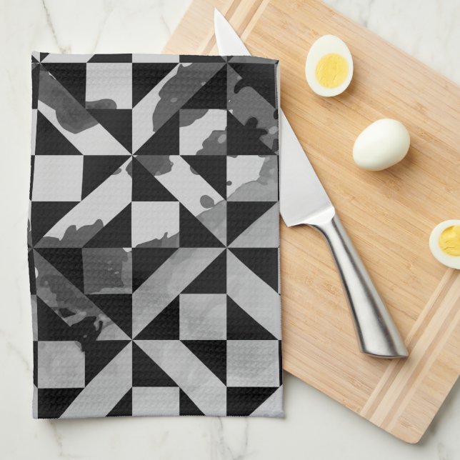 Watercolor motifs 5 kitchen towel (Quarter Fold)