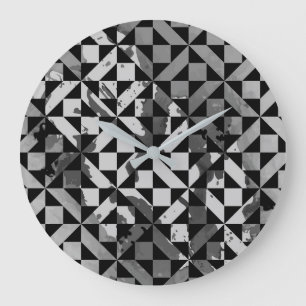 Watercolor motifs 5 large clock